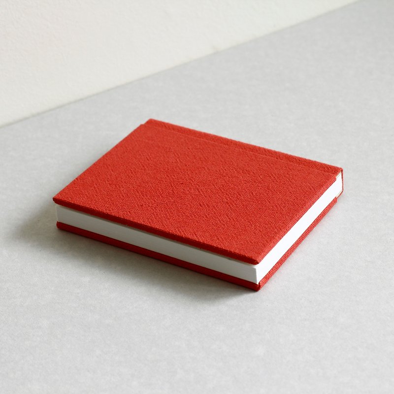 Small Size Sewn Board Bound Notebook – tangerine - สมุดบันทึก/สมุดปฏิทิน - กระดาษ สีแดง
