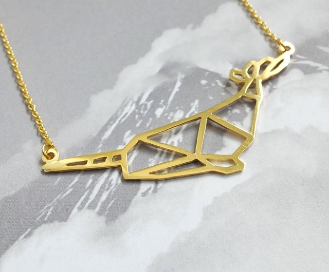 Paper plane Necklace, Origami necklace - Shop Glorikami Necklaces