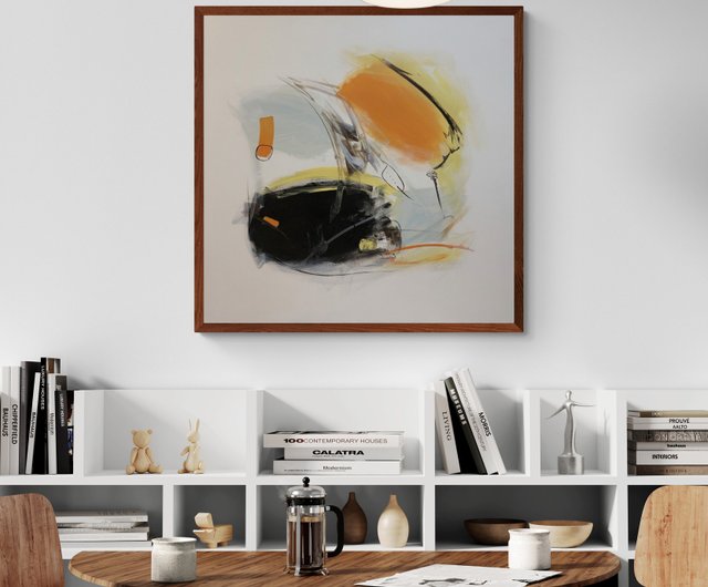 油彩　白いキャンバスのある部屋 油彩 白いキャンバスのある部屋 油彩）白いキャンバスのある部屋