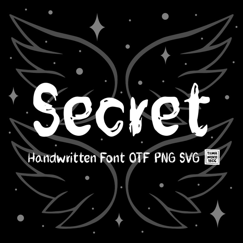 Secret OTF PNG SVG - 字體設計 - 其他材質 