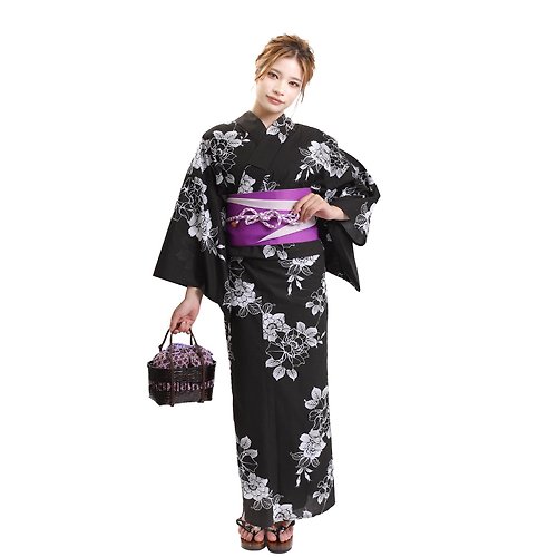 fuukakimono 日本 和服 女性 浴衣 腰封 2件組 F Size x33-05 yukata