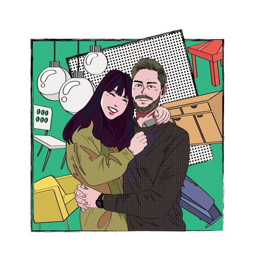 Zark illust Zark 似顏繪 插畫 家人電子檔可愛插畫人像畫像【客製化】