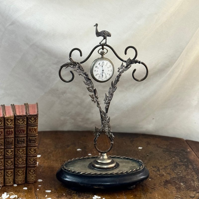 * 50904-罕見古董鴯鶓懷錶展示架 - 裝飾/擺設  - 其他材質 