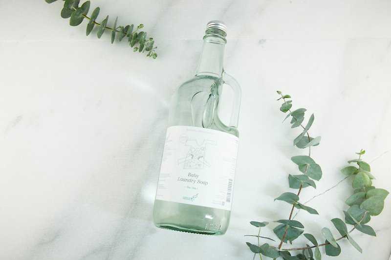[EARTH FRIEND] Anti-allergy laundry detergent (tea tree fragrance) Replica portable glass bottle 1680g - Laundry Detergent - Glass Transparent