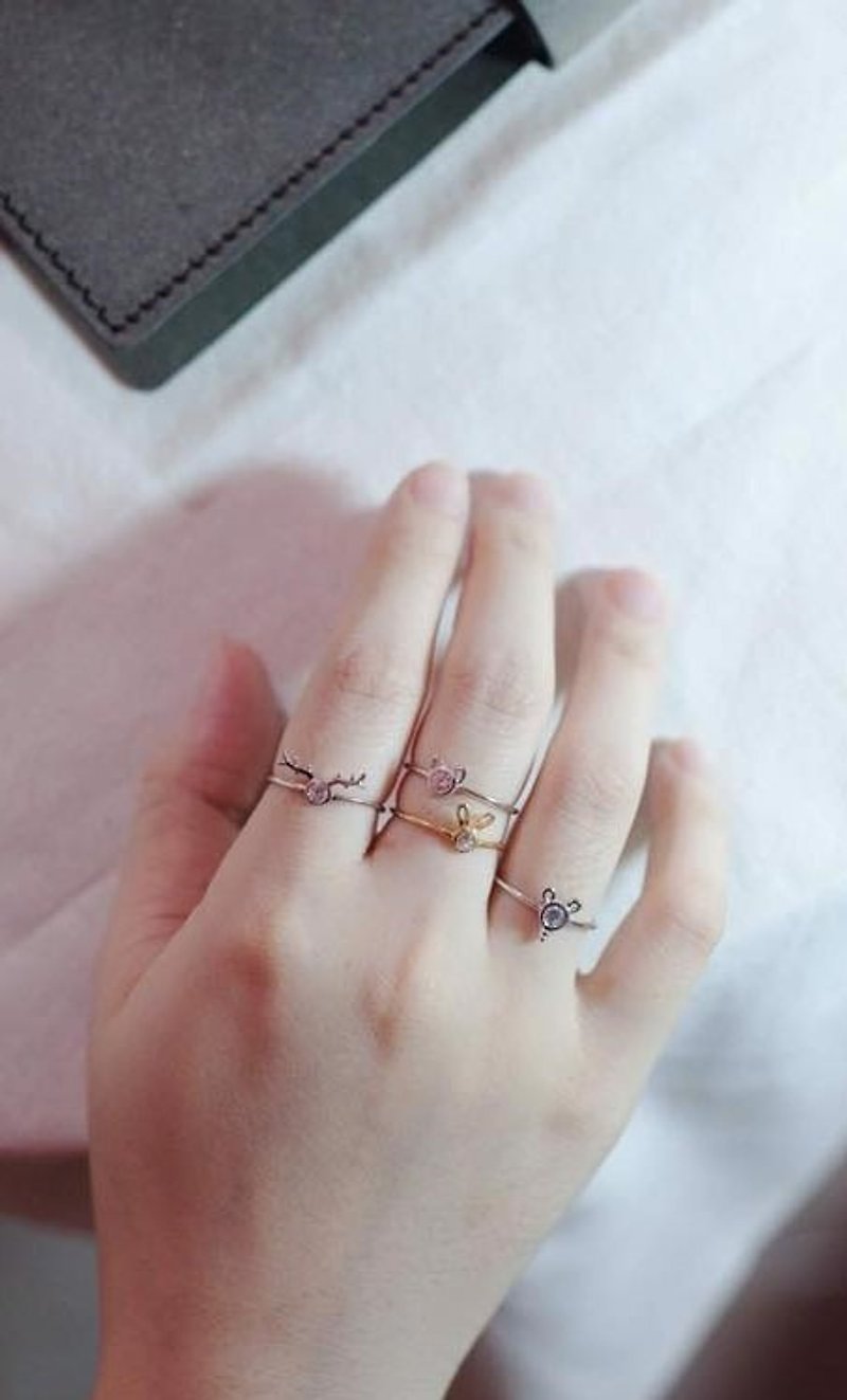 Ani-Ring - General Rings - Other Metals Pink
