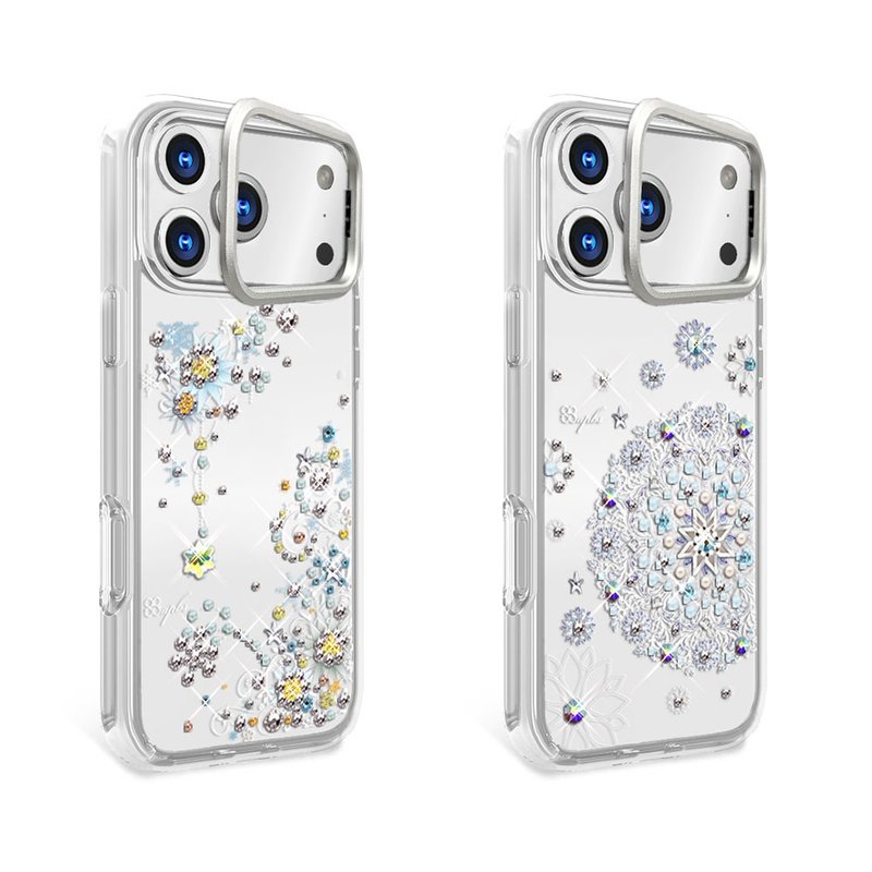 apbs iPhone 17/16 軍規防摔隱形立架水晶彩鑽手機殼-多圖可選4 - 手機殼/手機套 - 其他材質 多色