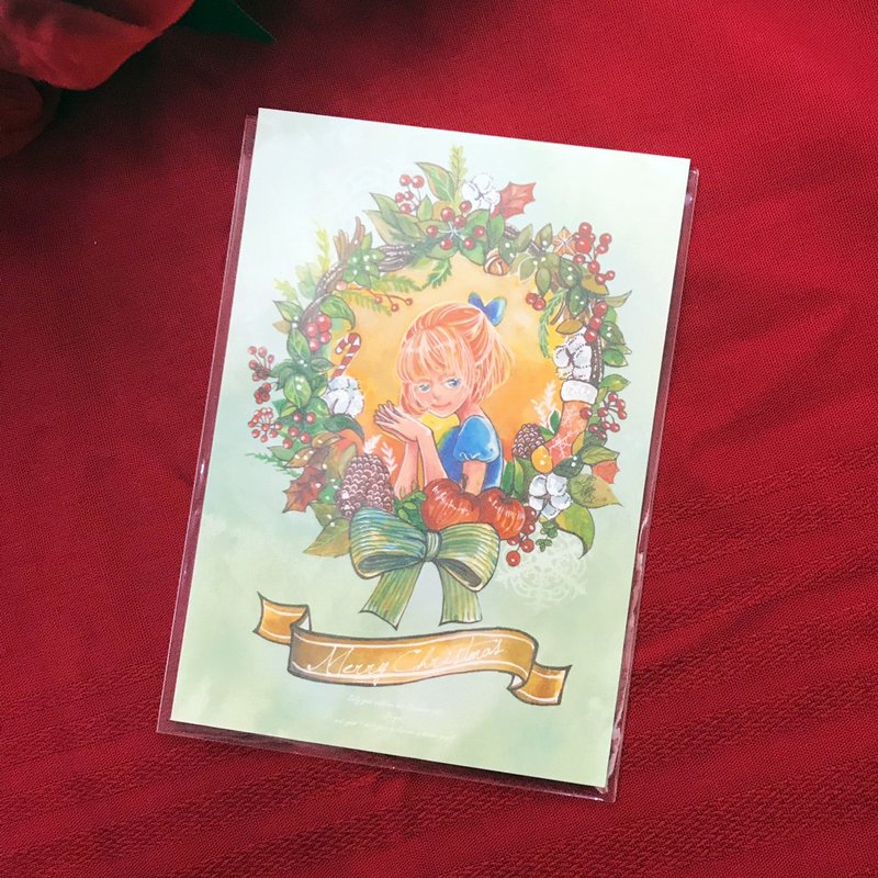 In stock【N Rabbit studio】Christmas celebration limited edition-Only good children get Christmas gifts-Christmas cards - การ์ด/โปสการ์ด - กระดาษ ขาว