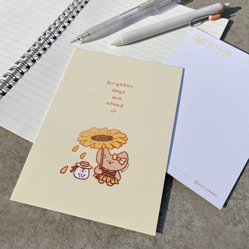 KILO illustration postcard | Brighter days - Cards & Postcards - Paper Yellow