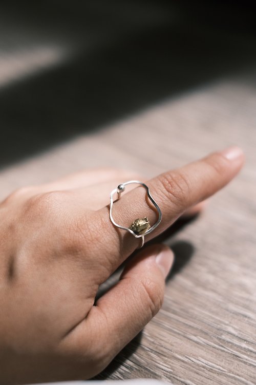 Oshen Jewelry Flower Frame Ring 花の框 戒指