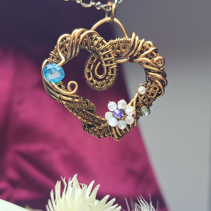 鏤空心藝項鍊 - 項鍊 - 半寶石 