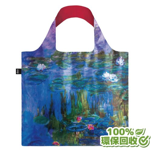 LOQI LOQI 環保材質購物袋-睡蓮MOWLR (無扣帶、無暗袋)