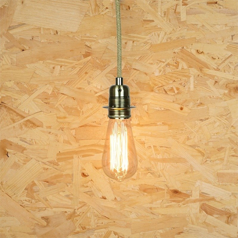 Light with Shade Mini Zula 香港掣作 手作復古麻繩吊燈 簡約家居餐廳 工業風 設計品 - 燈具/燈飾 - 其他金屬 咖啡色