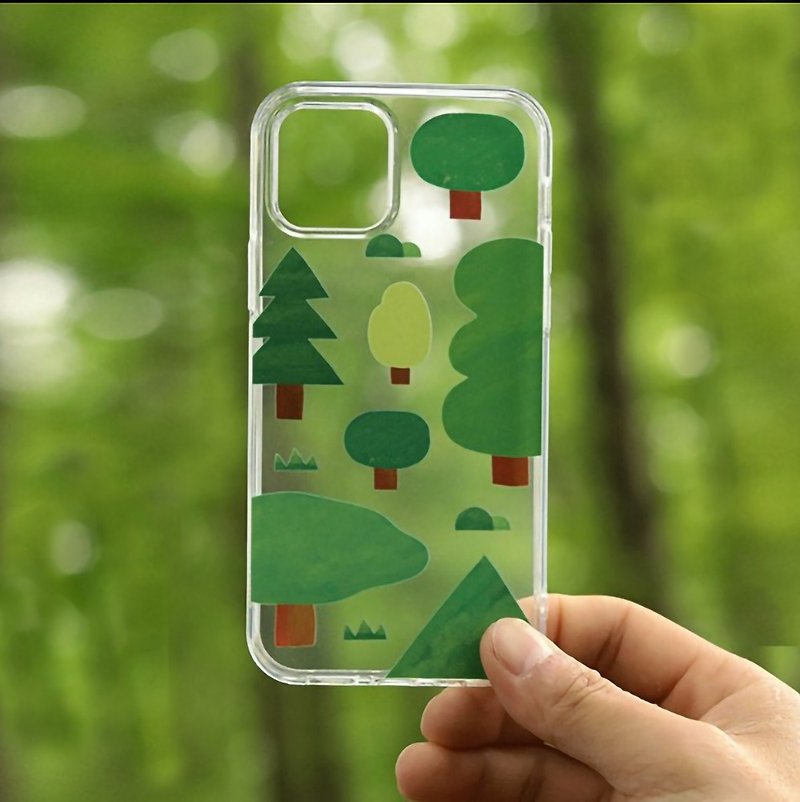 Plastic Phone Cases - Original soft shell mobile phone case/forest camping spring and summer is suitable for 12iphone11 Apple 13xr, etc.