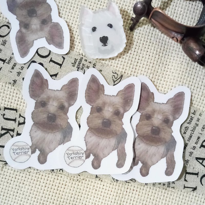 Customized - Sketch Series ~ Waterproof stickers (limited to a pattern of 10) (plus character) Yorkshire - Maltese - Golden Retriever - Shih Tzu - Labrador - Stickers - Waterproof Material 