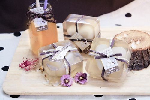 心路基金會－幸福+工場 甜心蜂蜜皂─檀香蜂蜜手工皂(棕色)