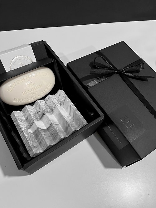 Tint Studio 染 生活 【送禮首選】波浪肥皂盒 - 大理石紋 x 比利時皇家肥