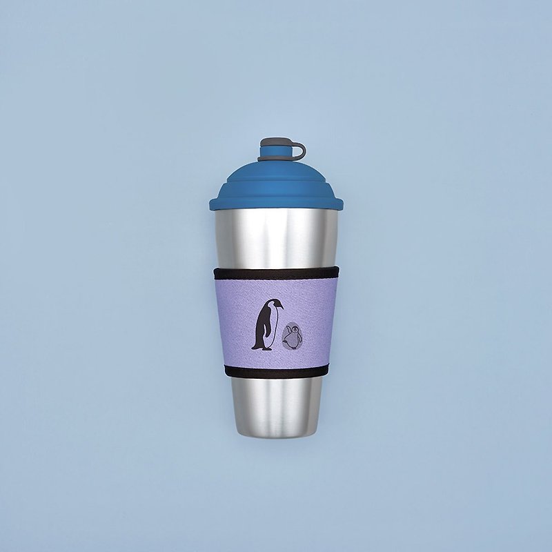 YCCT 感溫杯套 - 企鵝 - 喝咖啡的好夥伴 - 水壺/水瓶 - 棉．麻 多色