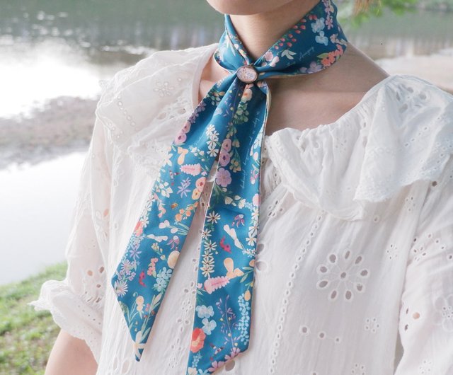 【華やかさプラス】HERMES Knot Bloom 花柄 シルク カチューシャ HERMES】Knot Bloom 花柄 シルク カチューシャ 4.5cm幅 ヘア