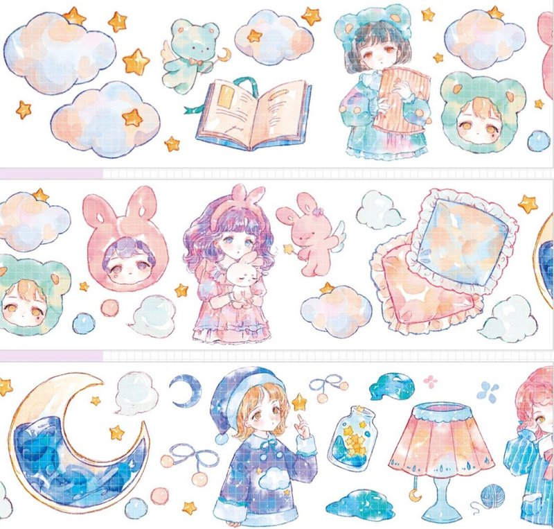 Sweet Dreams PET Washi Tape - Stickers - Other Materials Multicolor