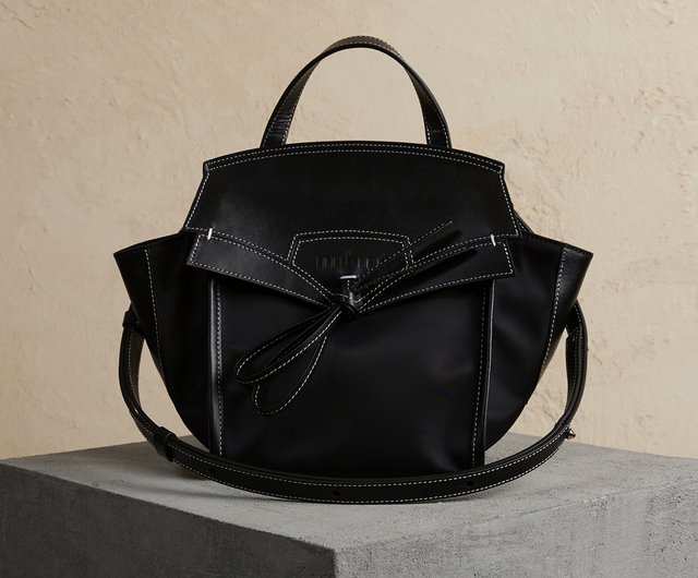 [mfnt] Tutu Cool Black 高密度ナイロン牛革3ウェイバッグ Tutu Cool Black 3Way Tote Bag (HD Nylon + ITALY Cow Leather
