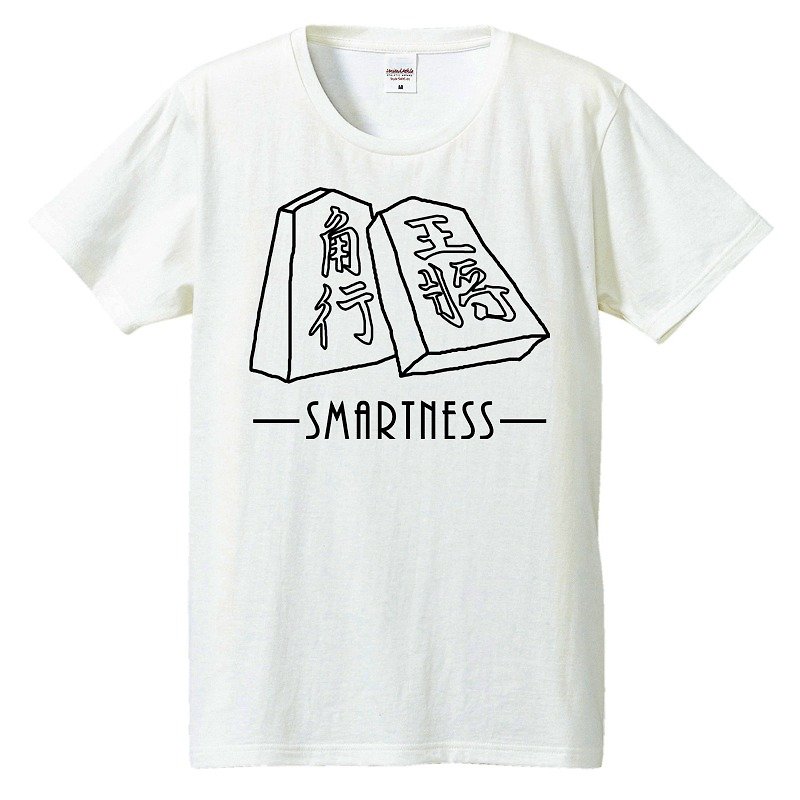 T-shirt / Smartness (Shogi) - Men's T-Shirts & Tops - Cotton & Hemp White