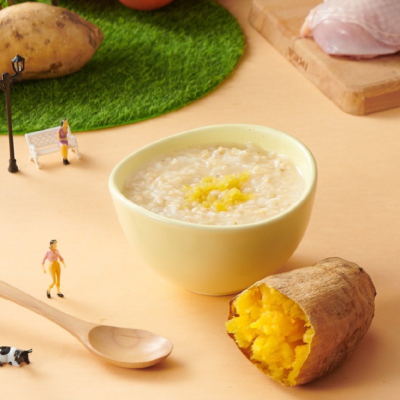 飯友 烤地瓜小雞胚芽粥 (150g*4包)/盒 - 料理包/調理包 - 新鮮食材 
