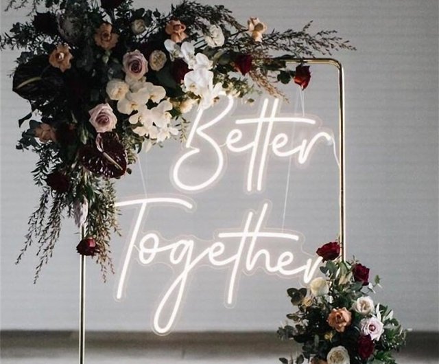 Better Together ネオンサイン結婚式の装飾ナイトライト LED ネオン ...