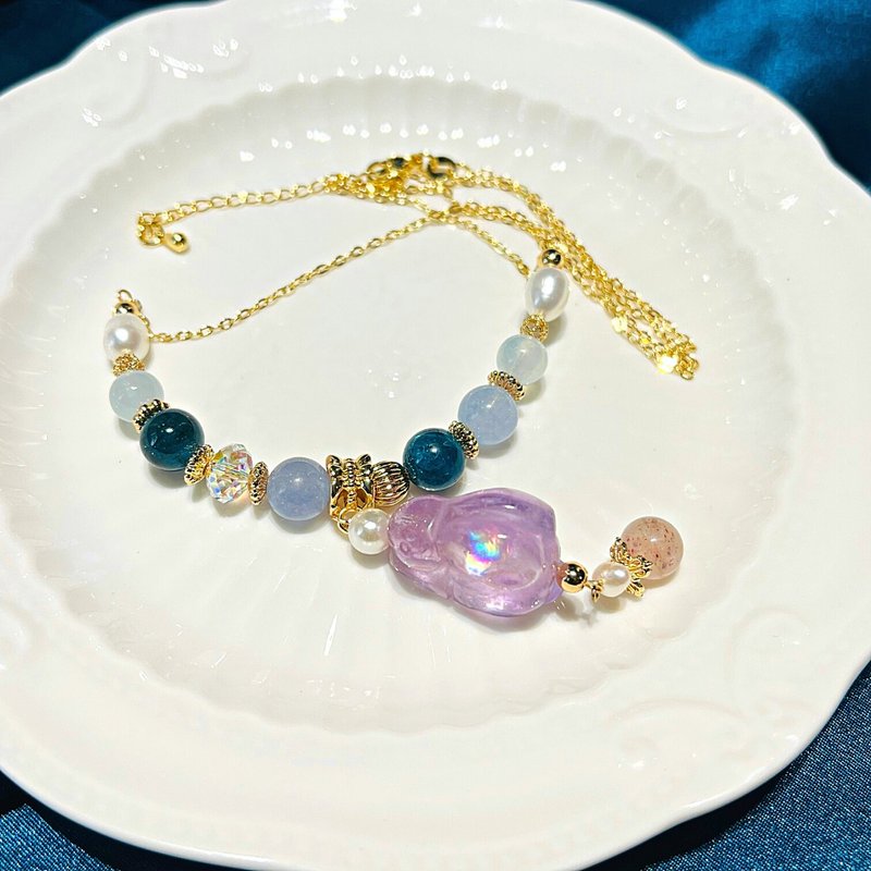 carina accessories錢兔無量 薰衣草紫水晶兔寶寶 項鍊 生命靈數 - 項鍊 - 水晶 紫色