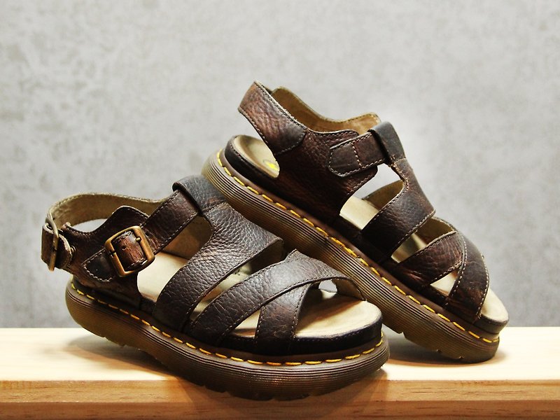 Tsubasa.Y ancient house dark brown 003 Martin sandals, Dr.Martens - Women's Casual Shoes - Other Materials 