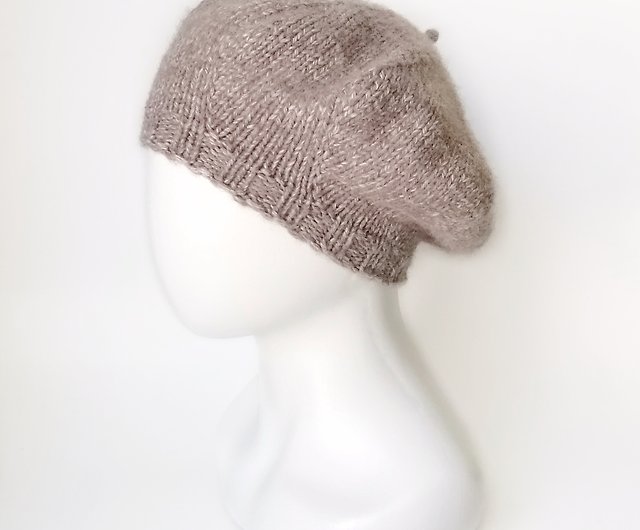 レディースベレー帽、ニットベレー帽、ウールベレー帽、手編みベレー帽