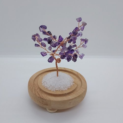 Stonebabyy 紫晶水晶樹 - 改善人際關係,增加人緣運, 招財水晶
