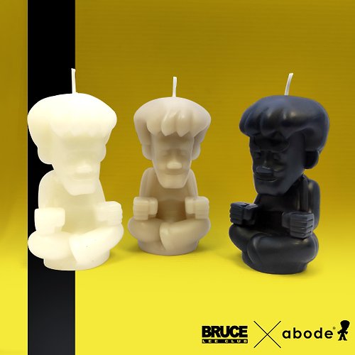 abode 套3人偶香味蜡燭 --- Bruce Lee Club X abode系列