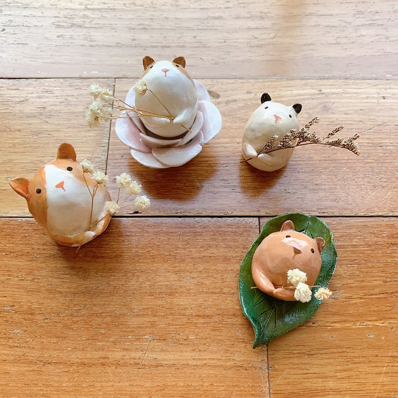 ネズミのエルフ - 人形・フィギュア - 粘土 ホワイト