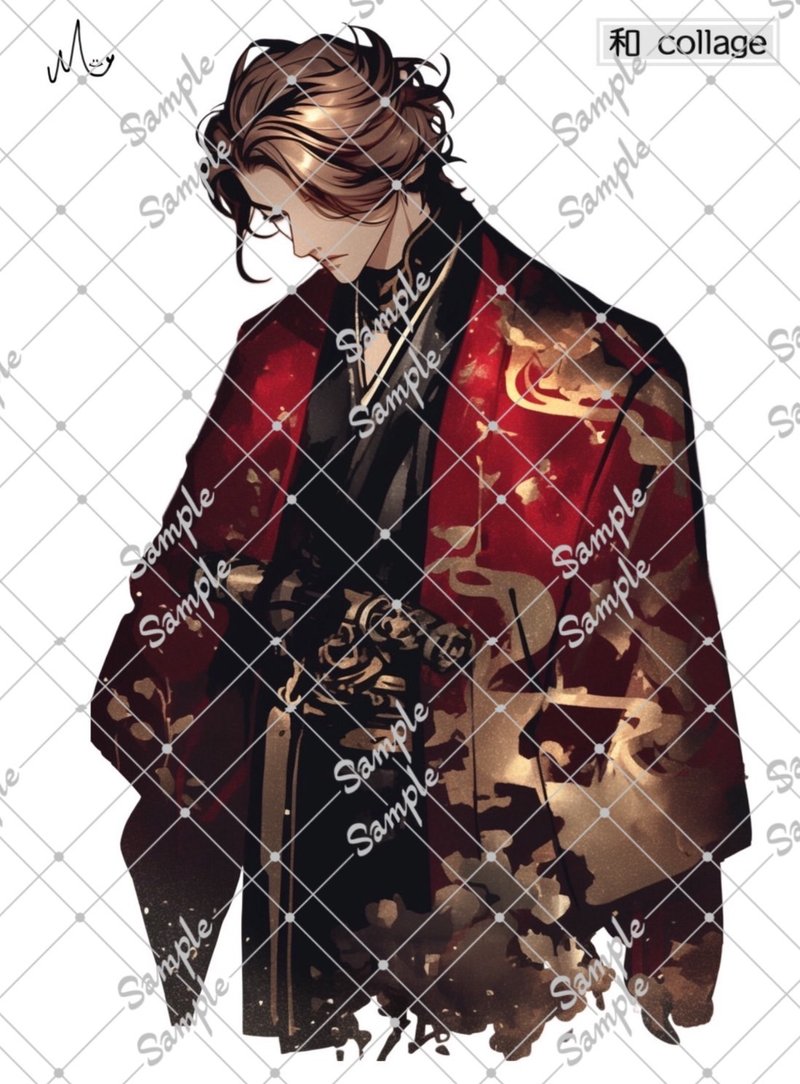 オリジナル人物ステッカー和シリーズ期間限定1月10日まで - ステッカー・シール - 紙 