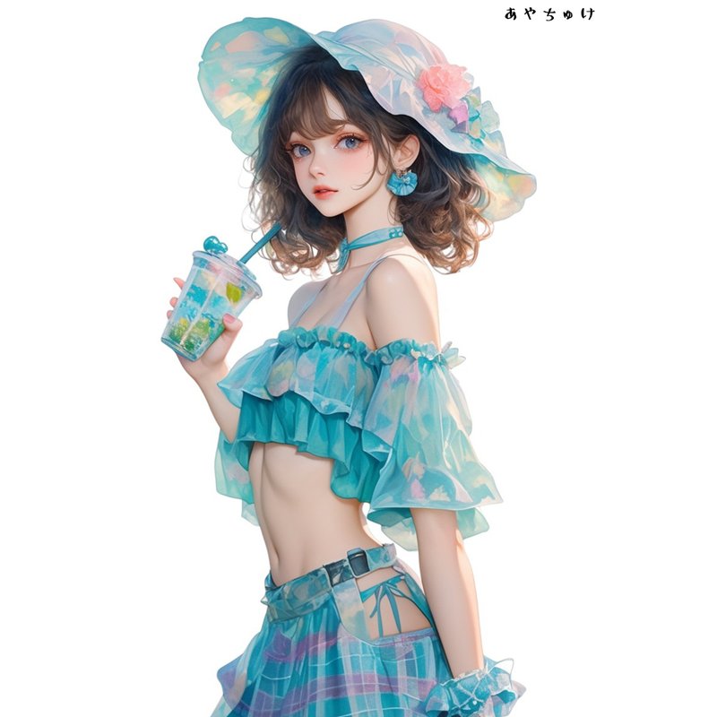 【8月新作】07-099-0092 コラージュステッカー - 貼紙 - 紙 