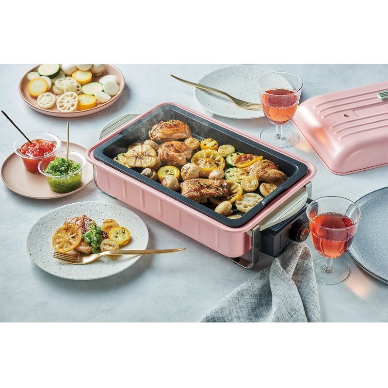 récolte 日式電熱鍋 Home BBQ - 櫻花粉紅限定版 RBQ-1(PK) - 廚具 - 其他材質 粉紅色