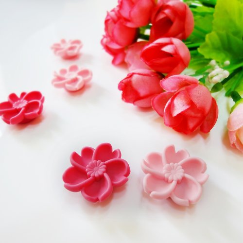 Kalo 卡樂創意 kalo卡樂創意 櫻花朵朵造型磁鐵(一組五入) 聖誕禮物 辦公小物