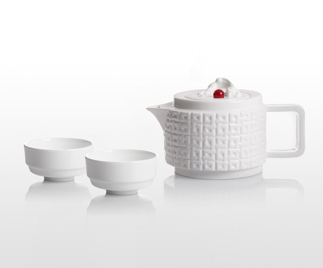 LIULI LIVING レジャー四季 ポット&カップセット 四季の花彫り LIULI LIVING レジャー四季 ポット&カップセット 四季の花彫り