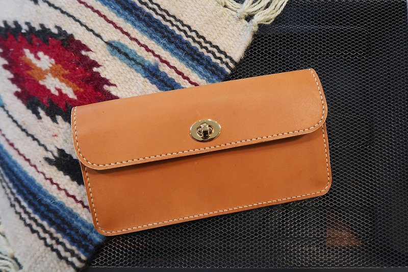 [Mini5]Vintage ancient twist long clip - Wallets - Genuine Leather 