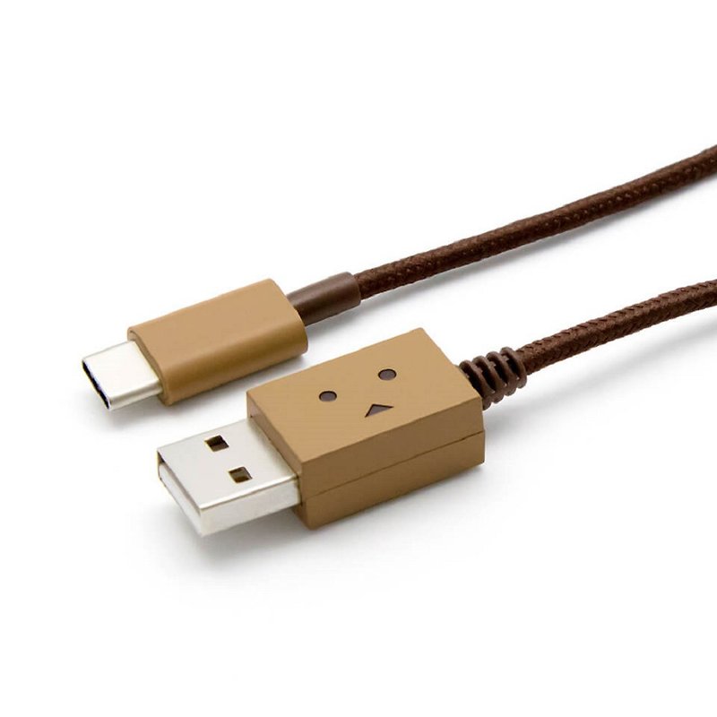Cheero Carton Man USB Cable (USB Type-C) - 50cm - Chargers & Cables - Other Metals Khaki