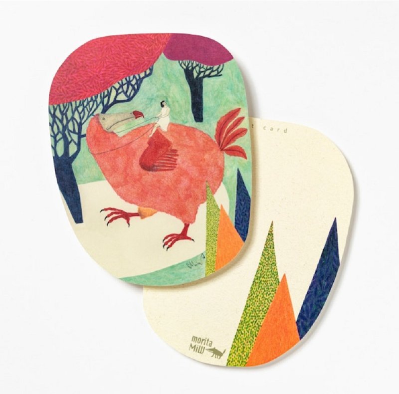 地球樹公平貿易fair trade -- 日本moritaMIW明信片(那天走路) - 卡片/明信片 - 紙 