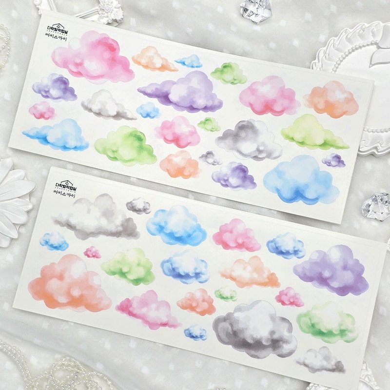 :Puppy Sky: Matte Transparent sticker - 貼紙 - 其他材質 