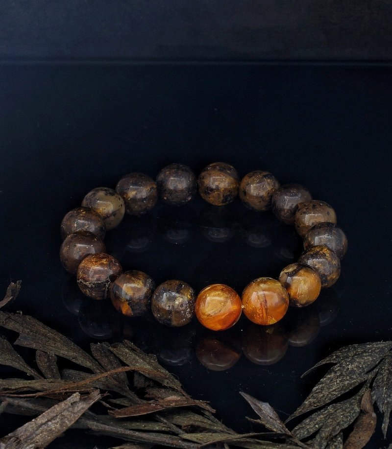 Natural Baltic Amber Bracelet 12.5mm - Bracelets - Gemstone 