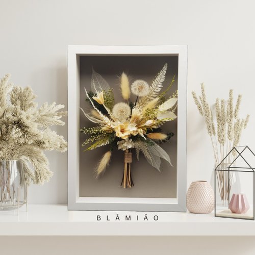 花卉  畫框 Preserved & dried flower frame 不凋乾燥花藝裝飾相框相框還是