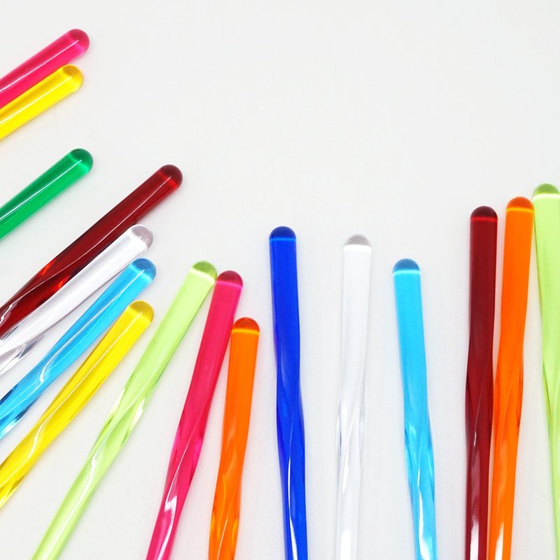 Coloured Acrylic Chopsticks L-size 23cm Cutlery Tableware Party Made In Japan - 筷子/筷架 - 壓克力 