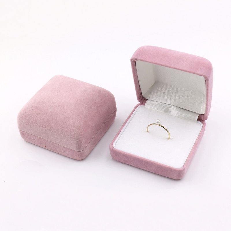 Ring box, earring box, locket box, colorful pastel jewelry box, imported from Japan - Storage - Cotton & Hemp Pink