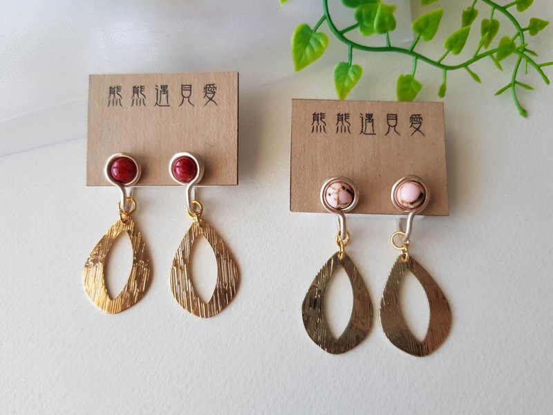 【輕幾何】金色~無痛耳夾、夾式耳環、耳鉤 - 耳環/耳夾/耳骨夾 - 其他材質 金色