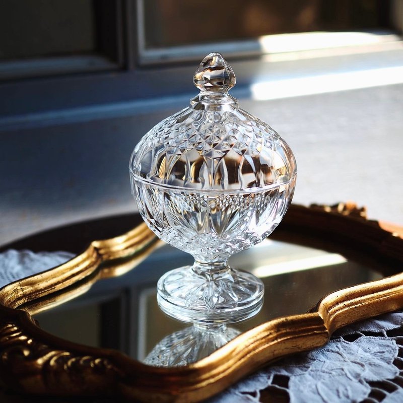 1970 French Cristal dArques Paris crystal plate - อื่นๆ - คริสตัล สีใส