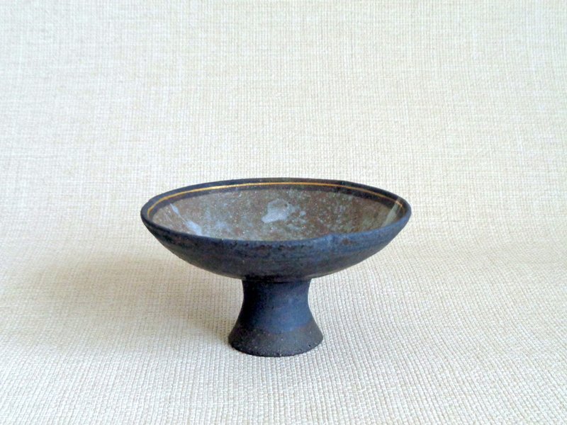 高杯 金彩輪花a - 其他 - 陶 灰色