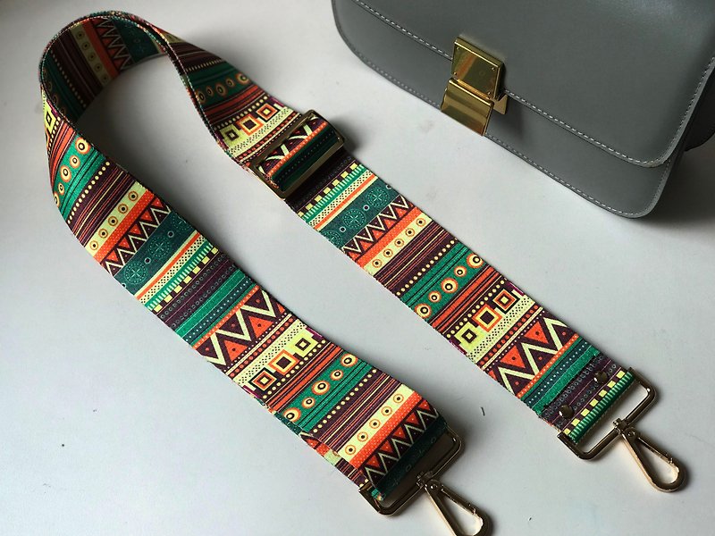 2 inch wide version straps cotton woven straps backpack straps can be adjusted and can be replaced with printed straps - Handbags & Totes - Cotton & Hemp Khaki